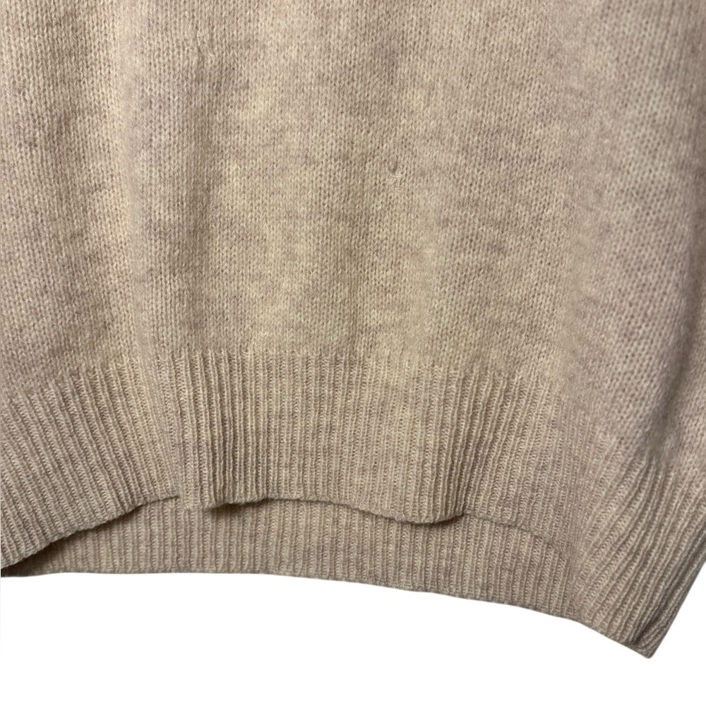 Michael Jordan cream sweater vest 100% pure new Wool Size Large VTG Y2K - Picture 4 of 13